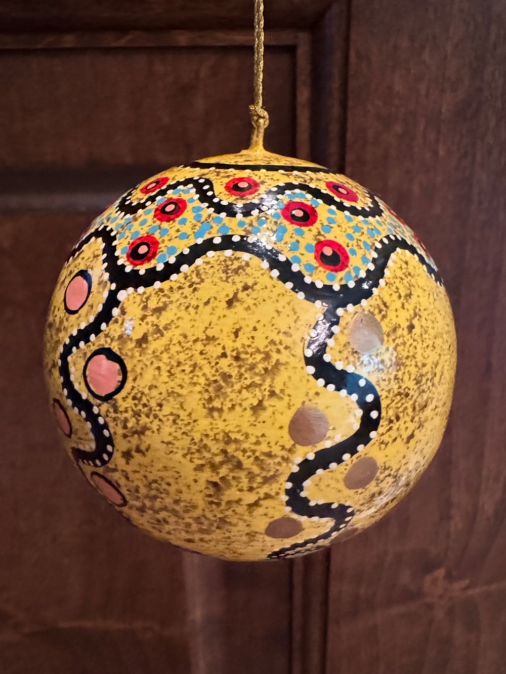 Australian Dot Art Holiday Ornament